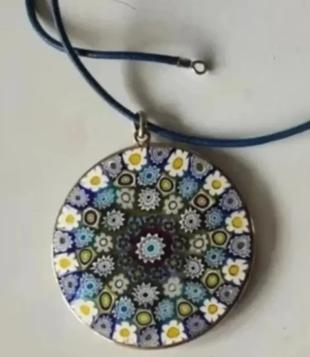 Colgantes Plata Ley Murano y porcelana