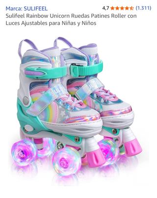 Patines 4 Ruedas Ajustables con Luces