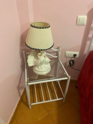 Estructura cama hierro blanca