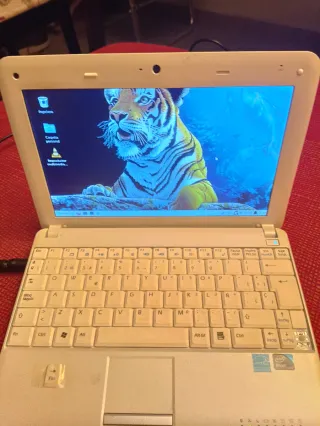 Portátil Notebook Blanco y Verde