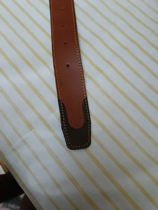 Cinturón de cuero auténtico marrón