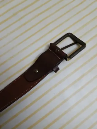 Cinturón de cuero auténtico marrón