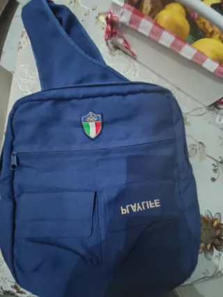 Borsone tracolla blu