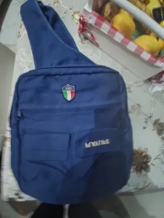 Borsone tracolla blu