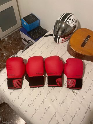 Guantes Boxeo Outshock Rojos 12oz (Pack 2)