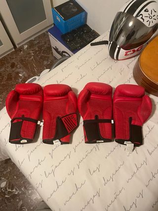 Guantes Boxeo Outshock Rojos 12oz (Pack 2)