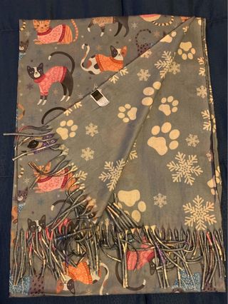 Sciarpa calda gatti 100% viscosa