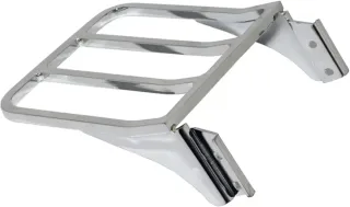 Respaldo y portaequipajes cromado moto