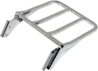 Respaldo y portaequipajes cromado moto