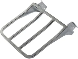 Respaldo y portaequipajes cromado moto