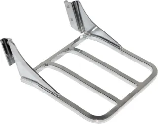 Respaldo y portaequipajes cromado moto