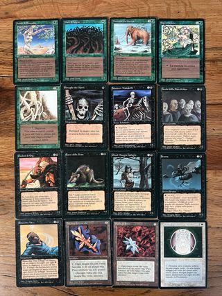 58 carte Magic FBB Italiane Vintage