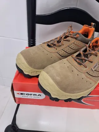 Zapatos de seguridad Cofra beige/naranja