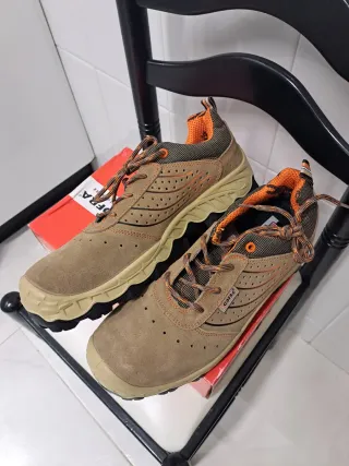 Zapatos de seguridad Cofra beige/naranja