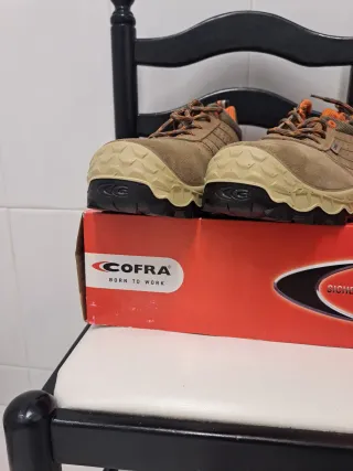 Zapatos de seguridad Cofra beige/naranja