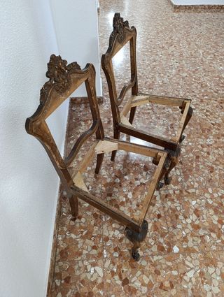 Butacas tallada. Encoladas. Fuertes.