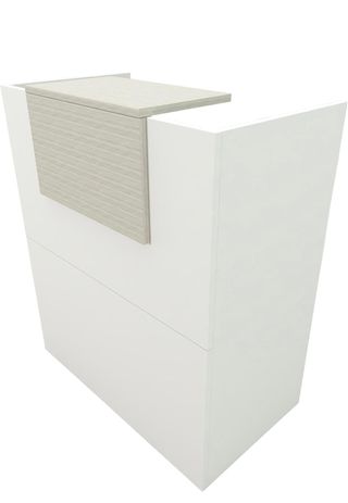 Mostrador de tienda blanco