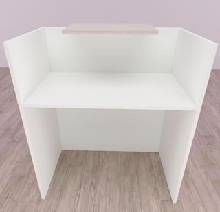 Mostrador de tienda blanco