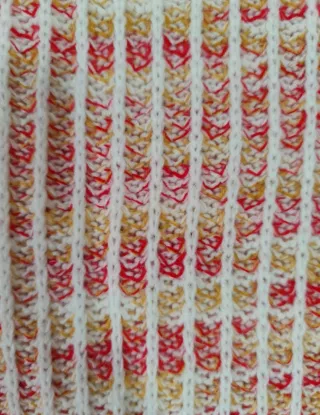 Jersey de mujer cuello alto estampado