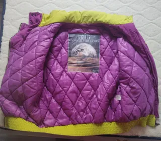 Chaqueta de esquí vintage morada y verde MITO, 40