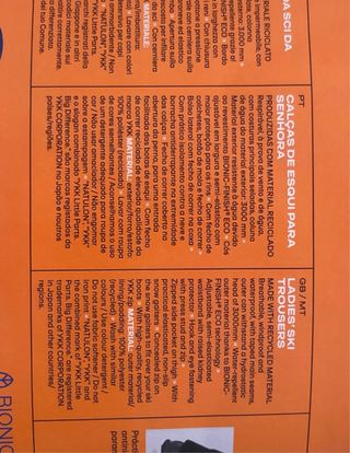 Pantalón de esquí Crivit negro mujer Talla 38