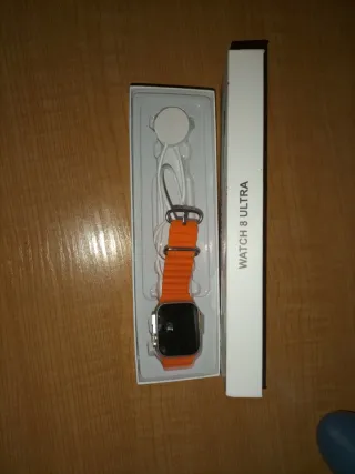 Reloj S8 Ultra Naranja/Plata
