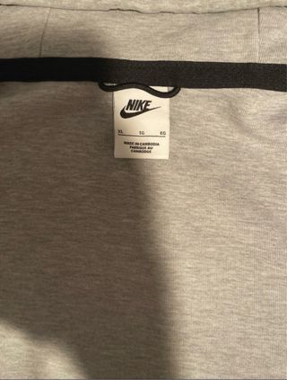 Sudadera Nike Tech Fleece Gris Talla XL