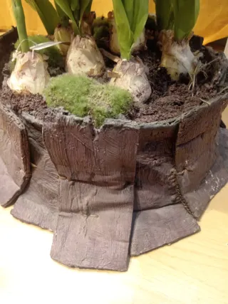 Planta artificial tulipanes burdeos