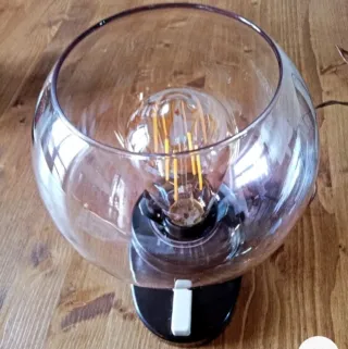 Lampada vintage vetro trasparente