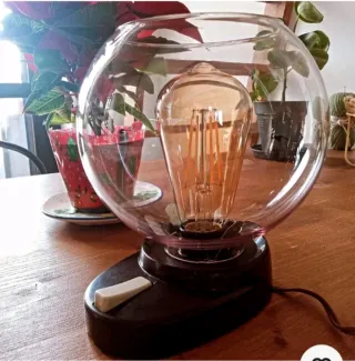Lampada vintage vetro trasparente