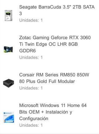 PC Gaming Ryzen 7 5800X / RTX 3060 Ti / 32GB RAM