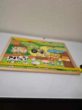 Puzzle Madera Granja Niños