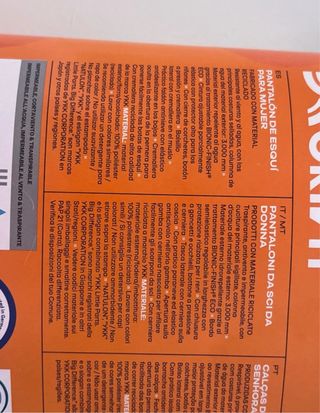 Pantalón de esquí Crivit mujer negro T.36