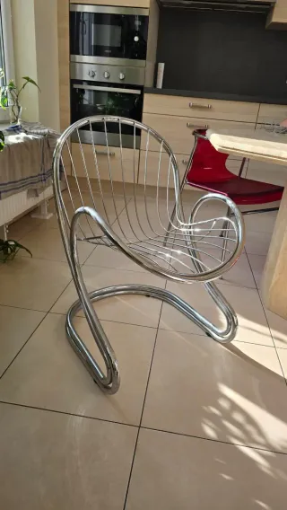 Sedia Gastone Rinaldi stile metallo