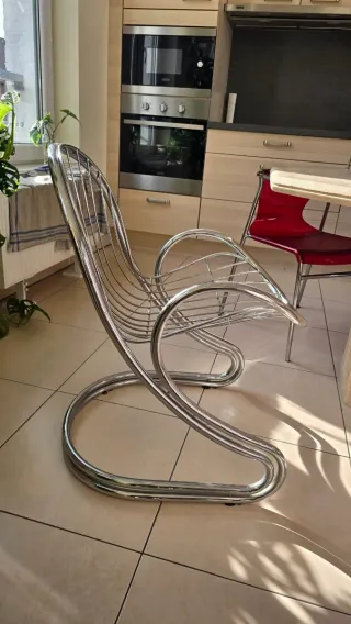 Sedia Gastone Rinaldi stile metallo