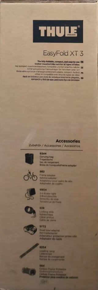 Portabicicletas Thule EasyFold XT3 (3 bicis)