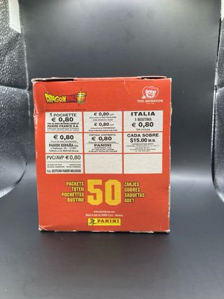 Caja Cromos Dragon Ball Super Panini