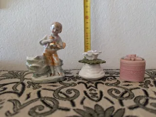 Lote 9 Figuras cerámica biscuit