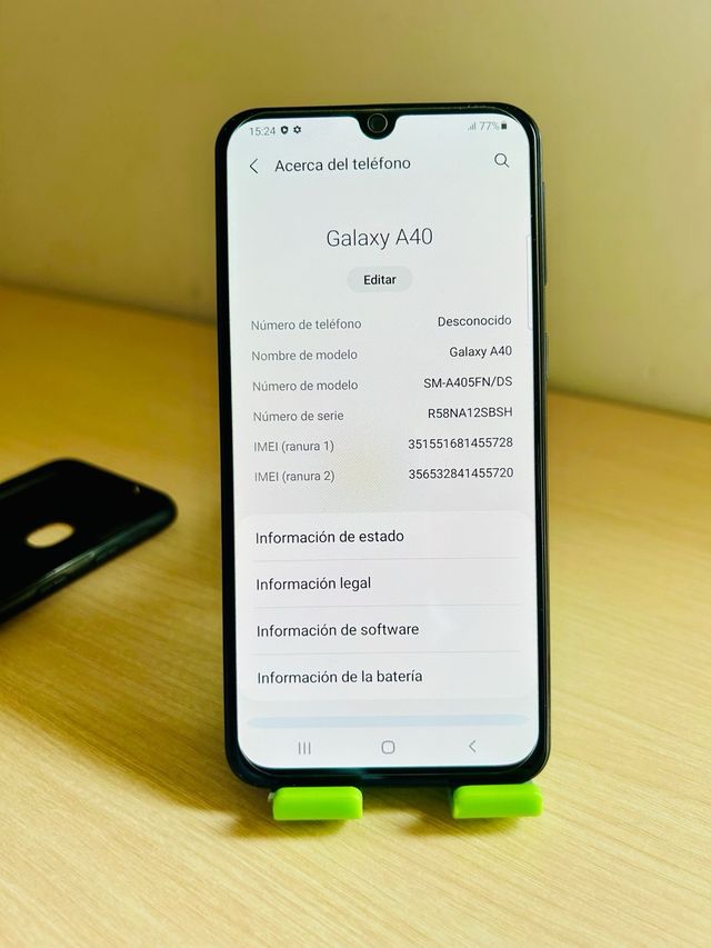 Samsung Galaxy A40 64GB Negro