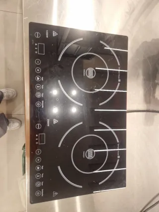 Placa Doble Inducción Portátil