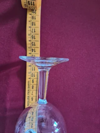 Juego de 10 copas de cristal