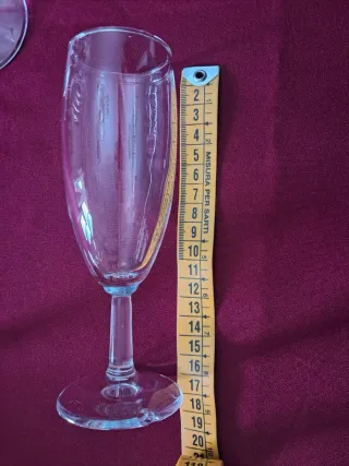 Juego de 10 copas de cristal