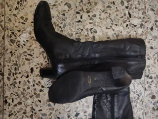 Stivali alti in pelle