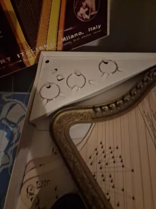 Arpa Harbert Años60 La Magica Arpa D'Oro