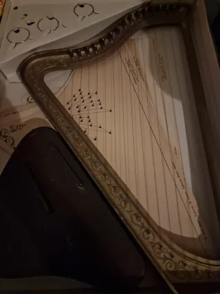 Arpa Harbert Años60 La Magica Arpa D'Oro