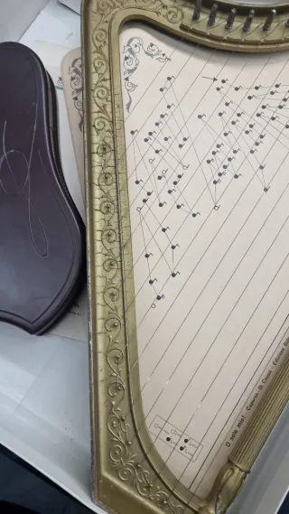 Arpa Harbert Años60 La Magica Arpa D'Oro