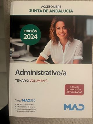 Temario COMPLETO MAD Administrativo Junta Andaluci
