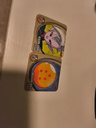 2 Tazos STAKS Dragon Ball Kaioh-Shin y Bola