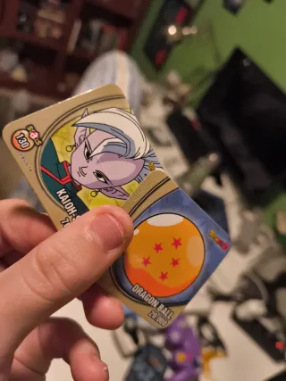 2 Tazos STAKS Dragon Ball Kaioh-Shin y Bola