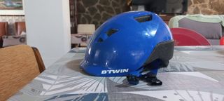Casco Btwin Infantil Talla XS Azul